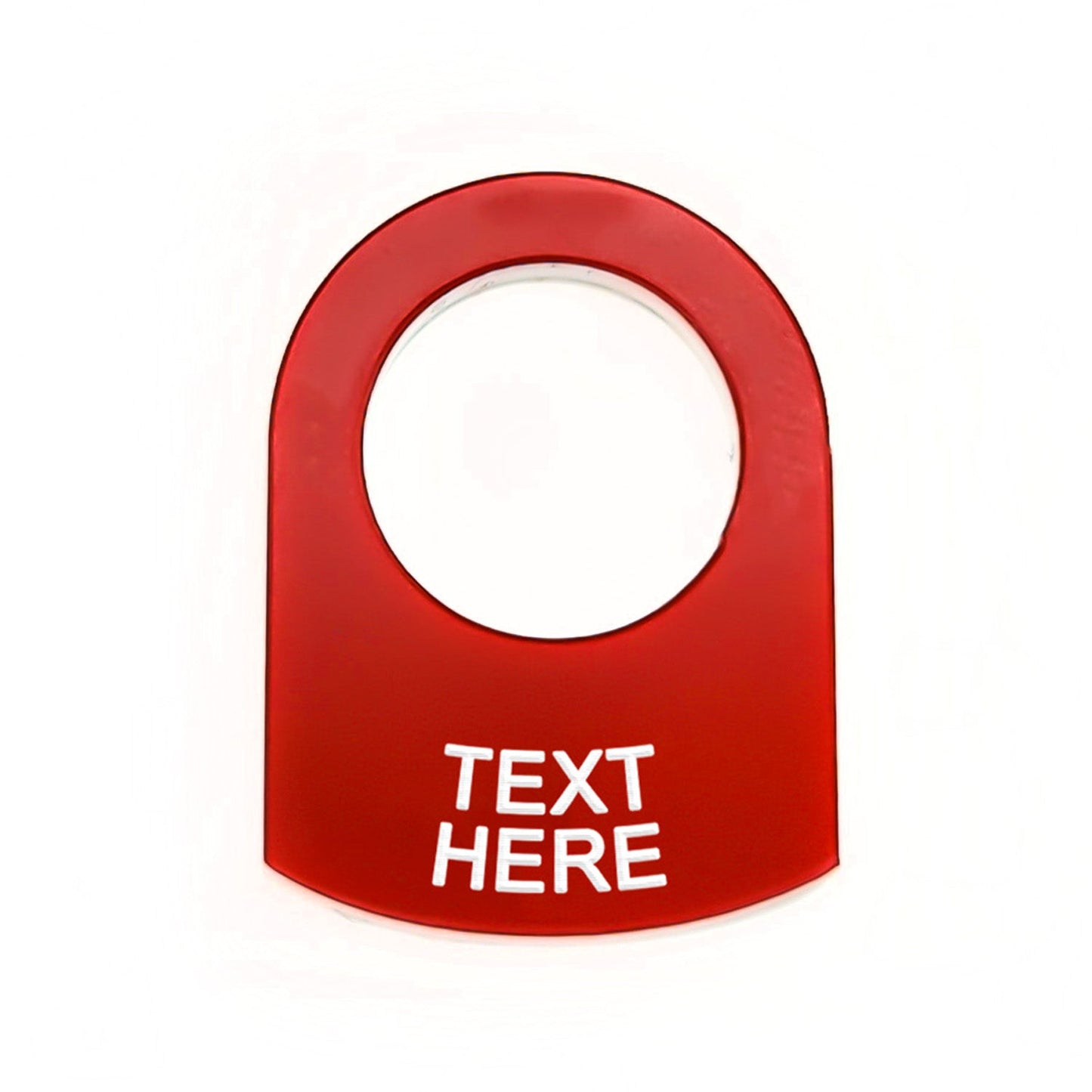 Text Below Red - Toggle Switch Tag Tab Labels Classic Car Boat - Classic Gent
