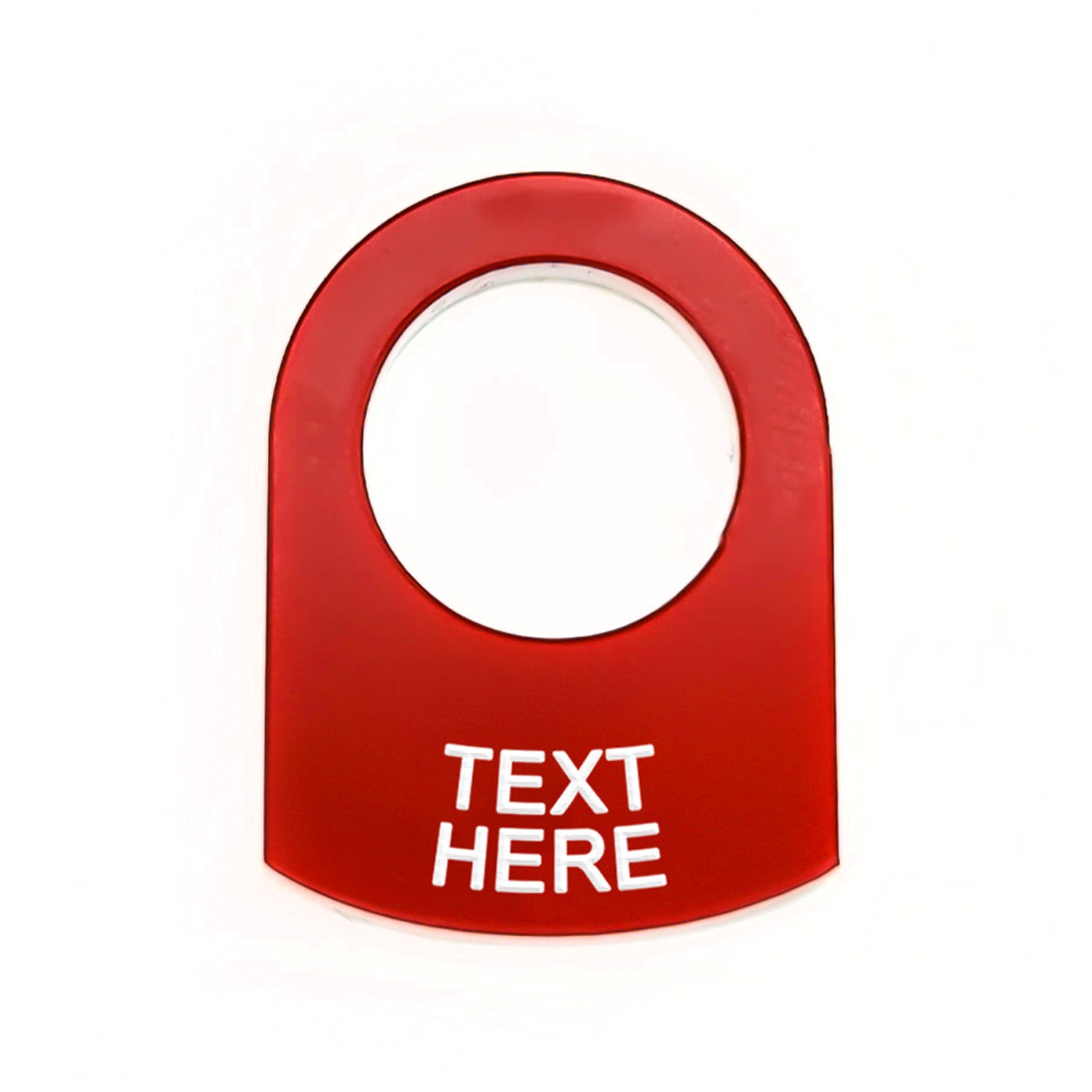 Text Below Red - Toggle Switch Tag Tab Labels Classic Car Boat - Classic Gent