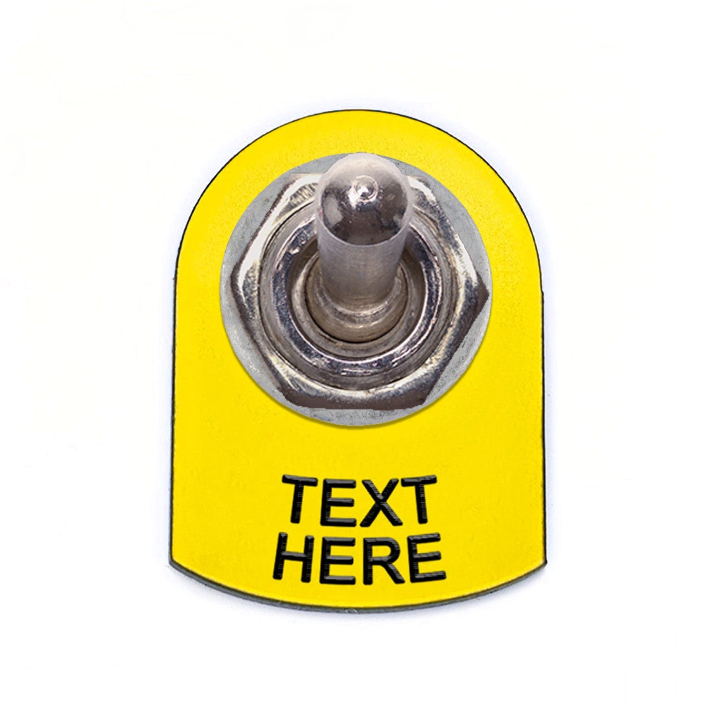 Text Below Yellow - Toggle Switch Tag Tab Labels Classic Car Boat - Classic Gent