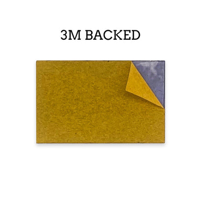 Rectangular Black - Toggle Switch Tag Labels (3M Backed)