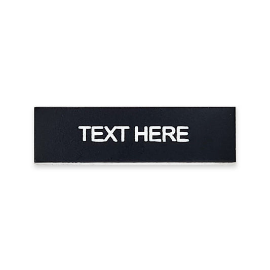Rectangular Black - Toggle Switch Tag Labels (3M Backed)