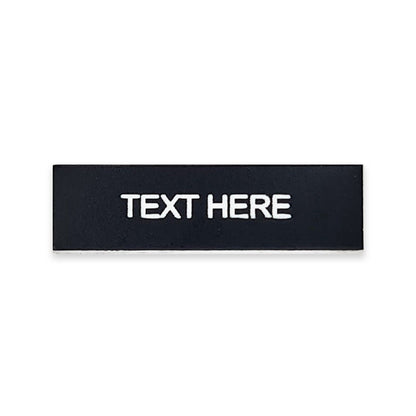 Rectangular Black - Toggle Switch Tag Labels (3M Backed)