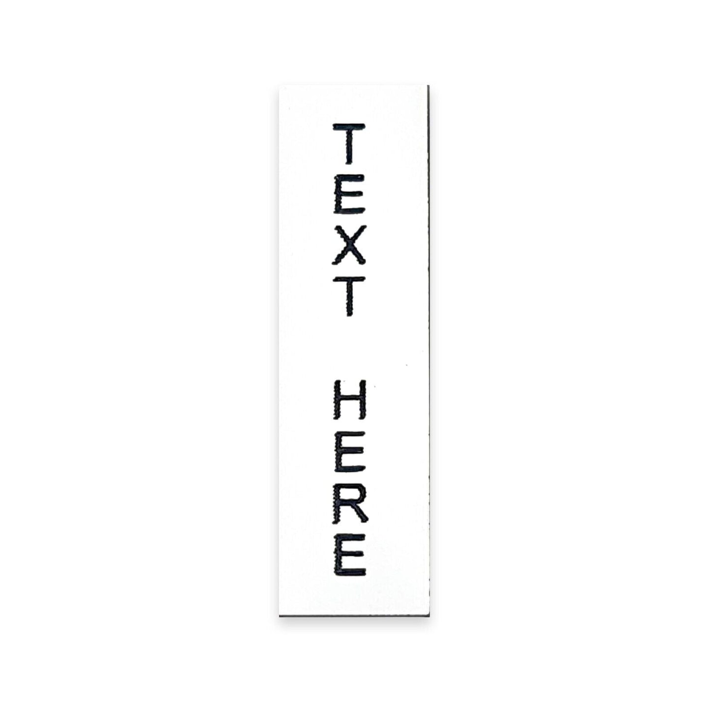 Vertical Silver - Toggle Switch Tag Labels (3M Backed)