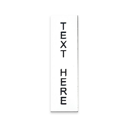Vertical Silver - Toggle Switch Tag Labels (3M Backed)