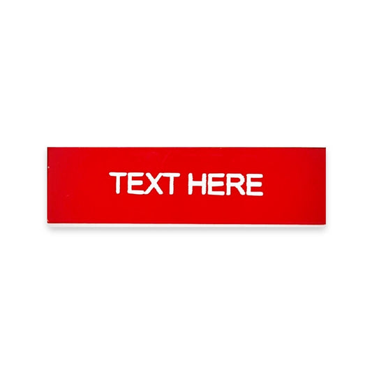 Rectangular Red - Toggle Switch Tag Labels (3M Backed)