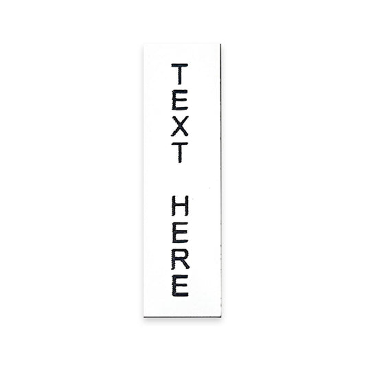 Vertical White - Toggle Switch Tag Labels (3M Backed)