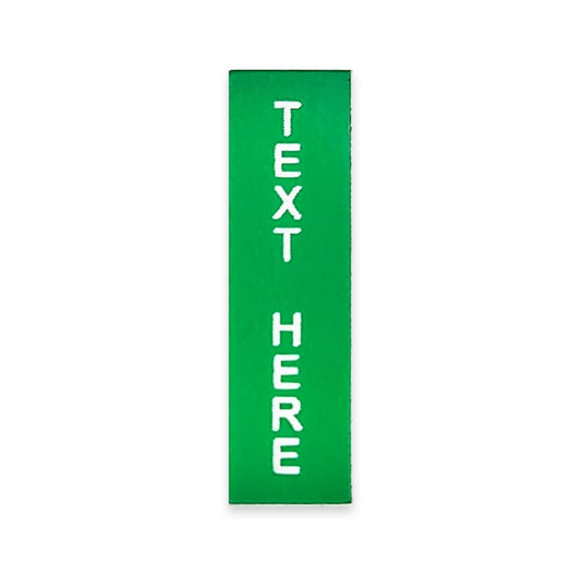 Vertical Green - Toggle Switch Tag Labels (3M Backed)