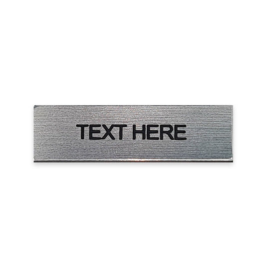 Rectangular Silver - Toggle Switch Tag Labels (3M Backed)
