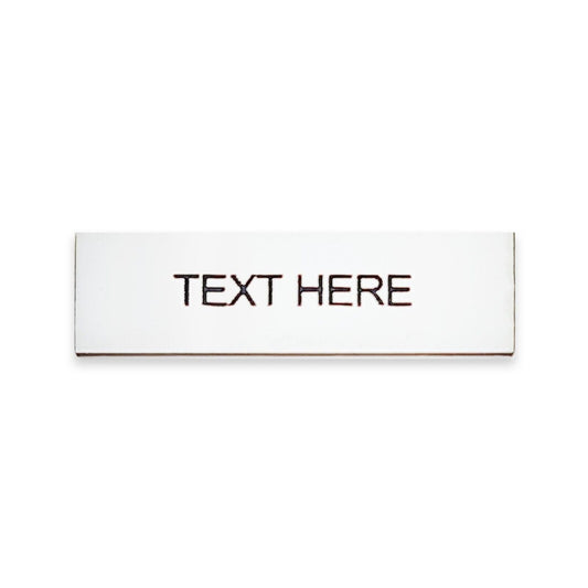 Rectangular White - Toggle Switch Tag Labels (3M Backed)