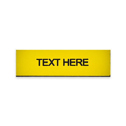 Rectangular Black - Toggle Switch Tag Labels (3M Backed)