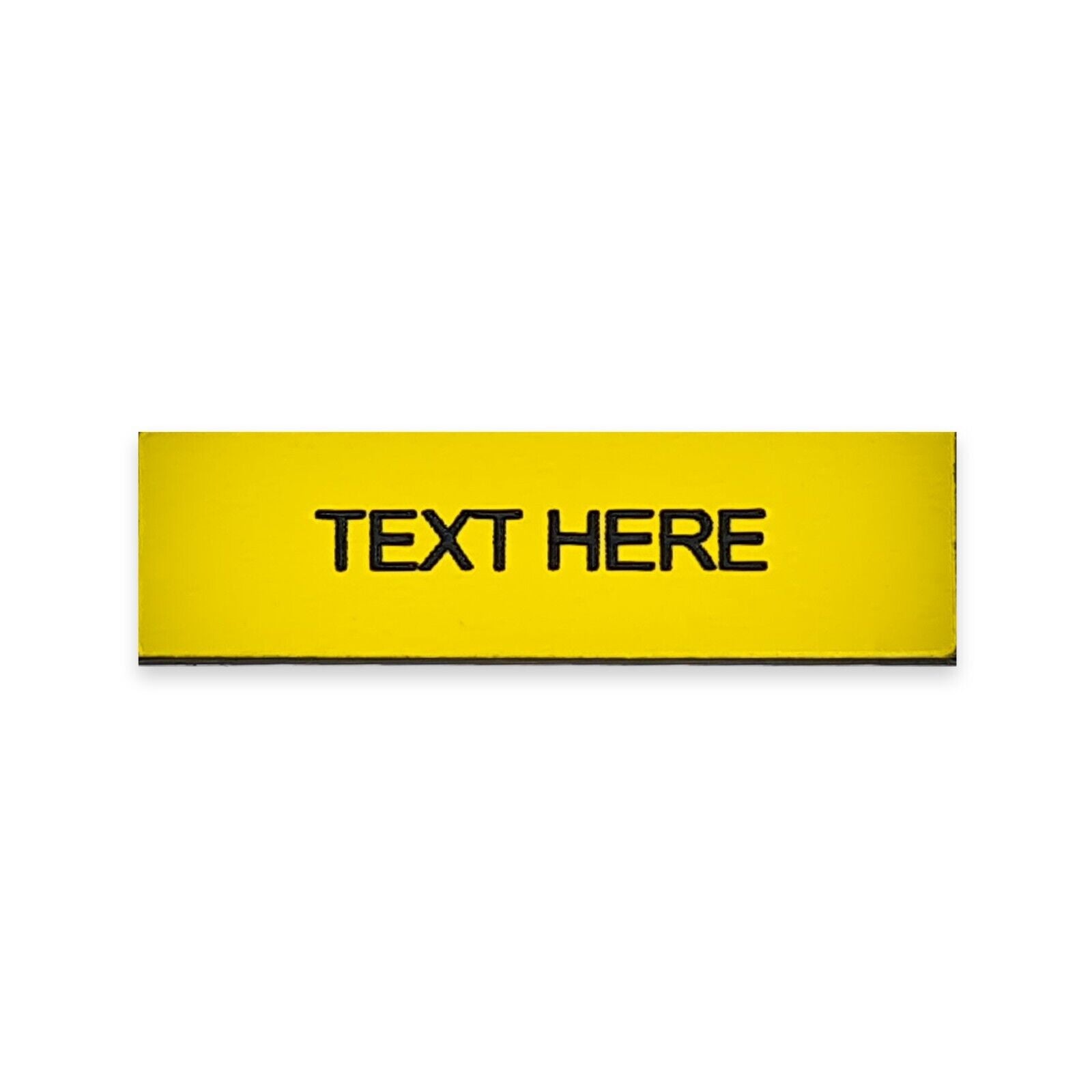 Rectangular Yellow - Toggle Switch Tag Labels (3M Backed) - Classic Gent