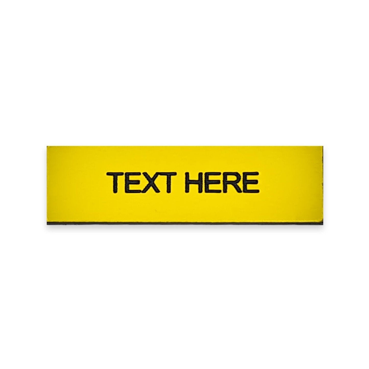 Rectangular Yellow - Toggle Switch Tag Labels (3M Backed)