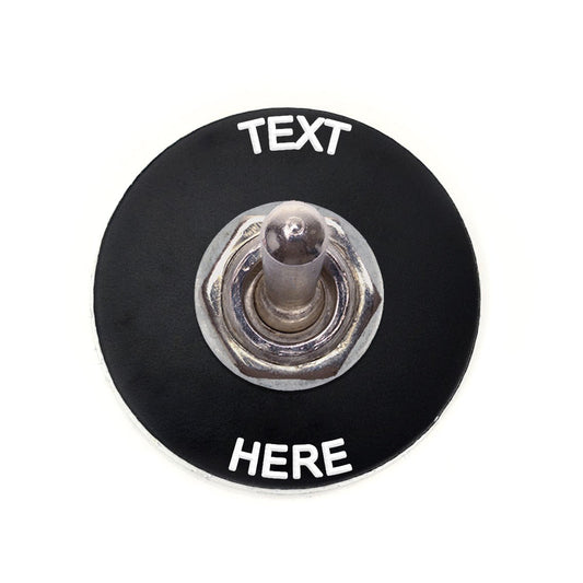 Circle Black - Toggle Switch Tag Tab Labels Classic Car Boat - Classic Gent