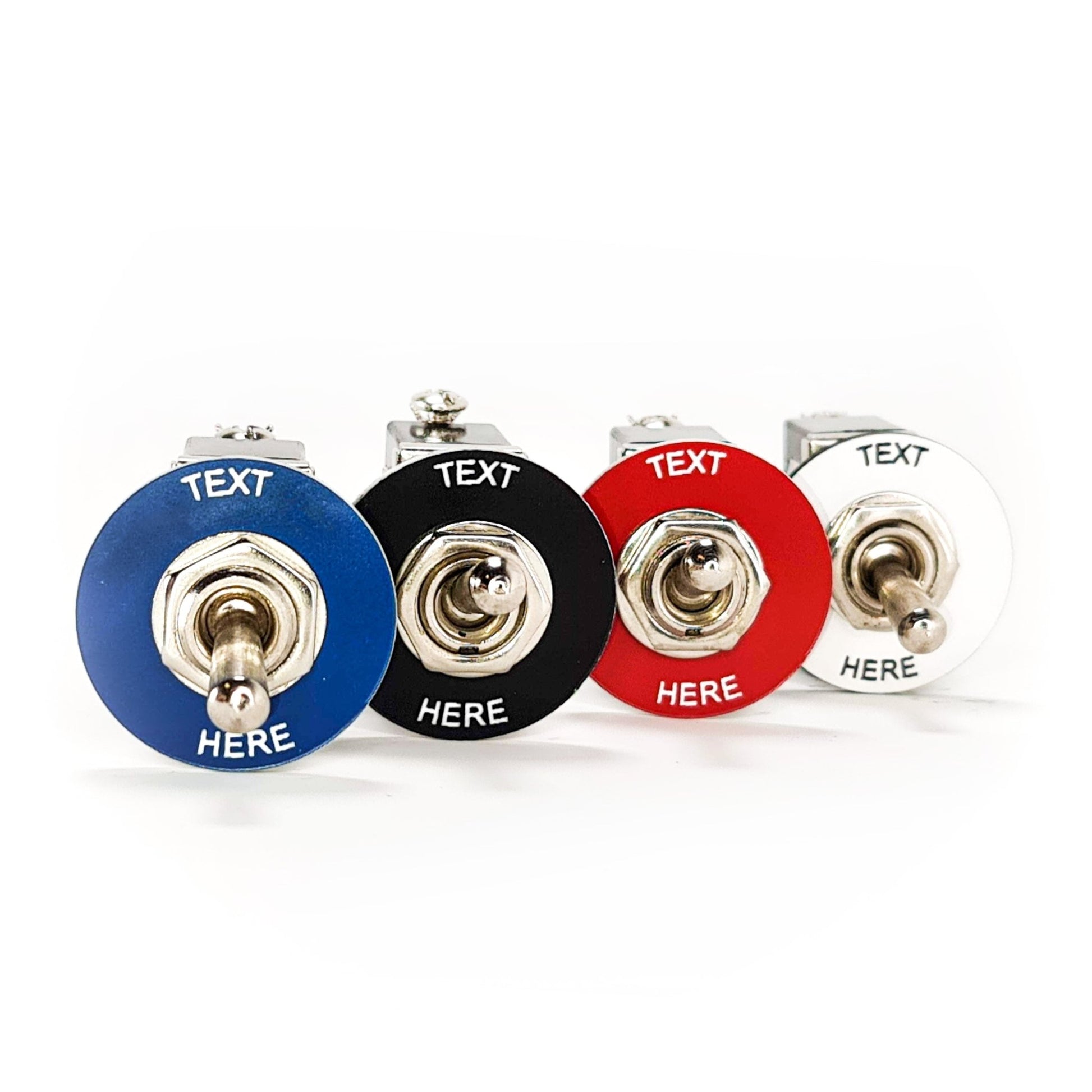 Circle Black - Toggle Switch Tag Tab Labels Classic Car Boat - Classic Gent