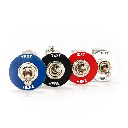 Circle Black - Toggle Switch Tag Tab Labels Classic Car Boat - Classic Gent