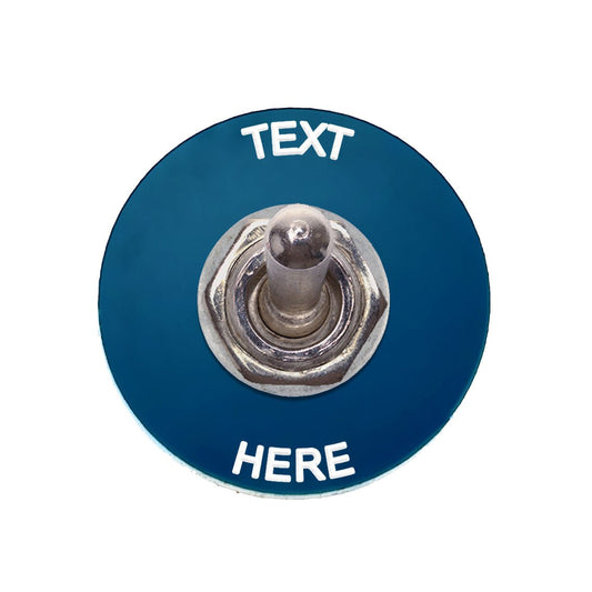 Circle Blue - Toggle Switch Tag Tab Labels Classic Car Boat - Classic Gent
