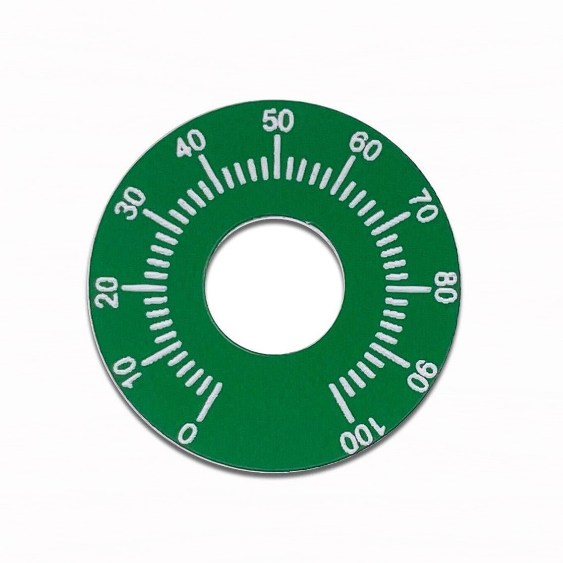 Circle Green - Dial Switch Tag 1-100 - Classic Gent