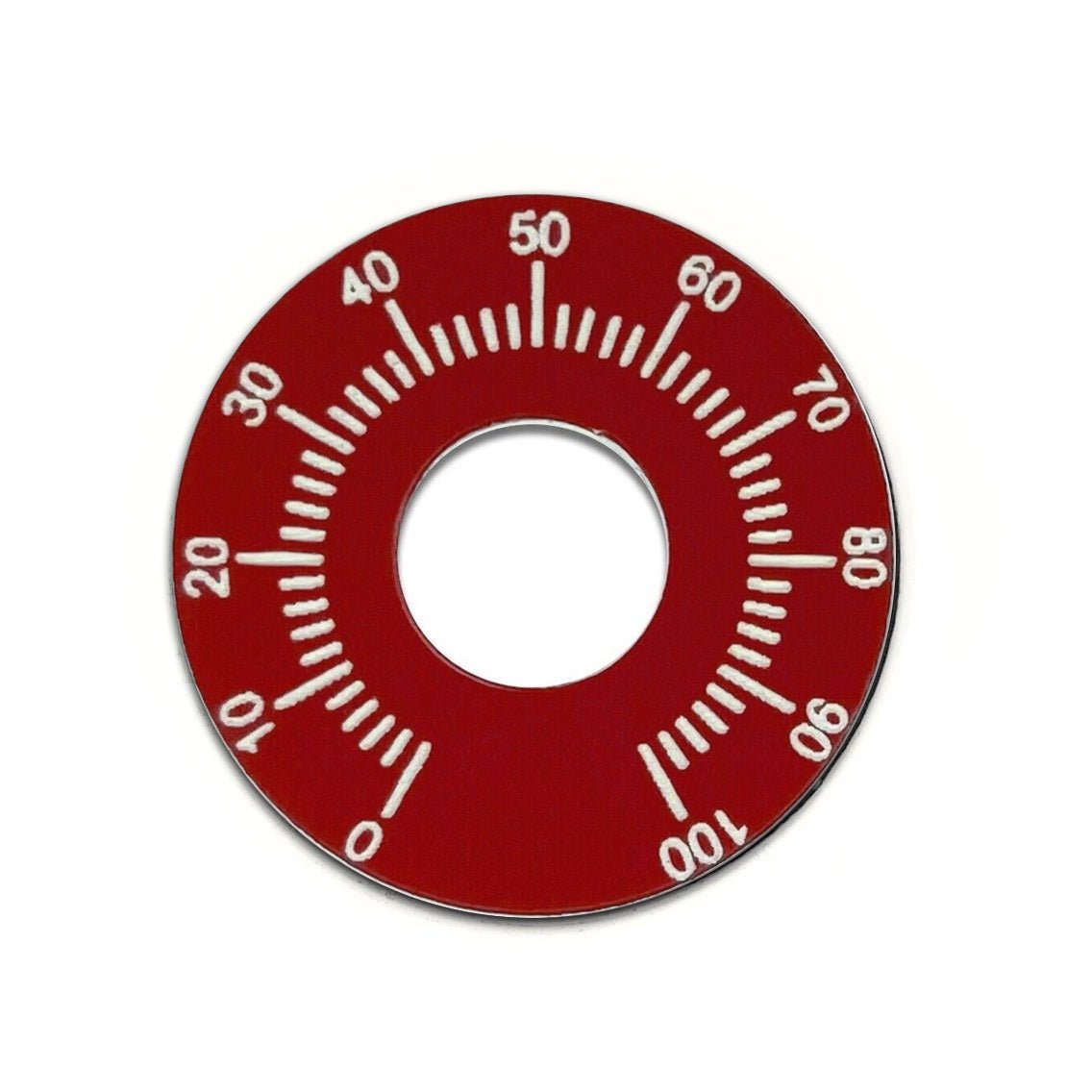 Circle Red - Dial Switch Tag 1-100 - Classic Gent