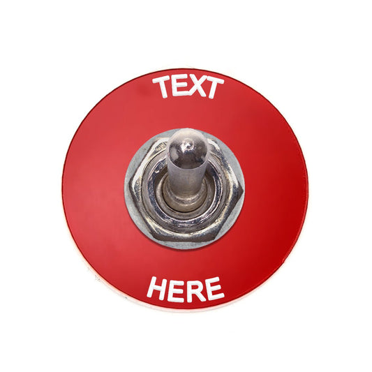 Circle Red - Toggle Switch Tag Tab Labels Classic Car Boat - Classic Gent