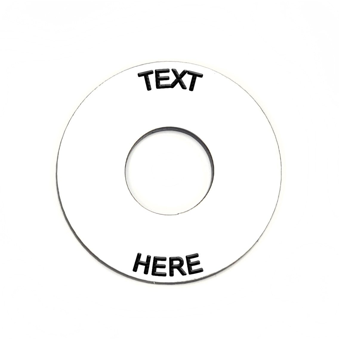 Circle White - Toggle Switch Tag Tab Labels Classic Car Boat - Classic Gent