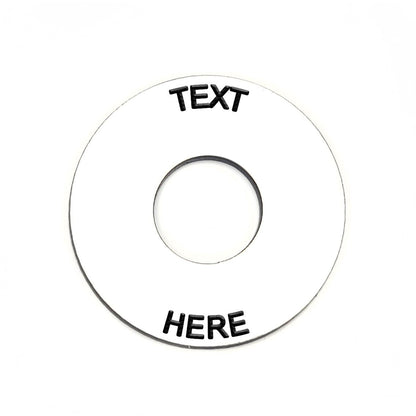 Circle White - Toggle Switch Tag Tab Labels Classic Car Boat - Classic Gent