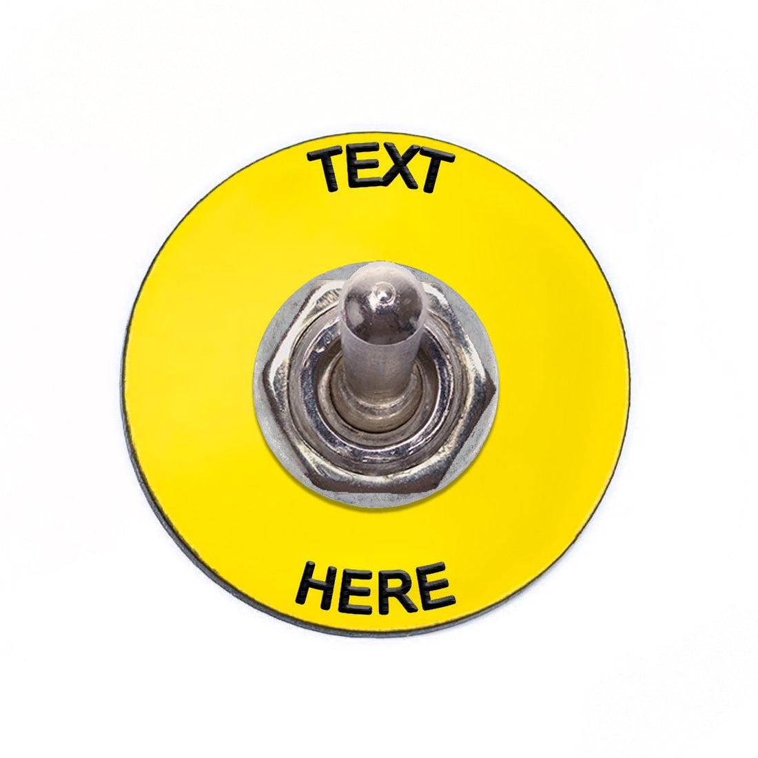 Circle Yellow - Toggle Switch Tag Tab Labels Classic Car Boat - Classic ...