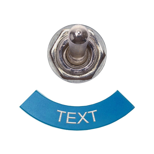 Half Circle Blue - Toggle Switch Tag Tab Labels Classic Car, Boat, Plane - Classic Gent