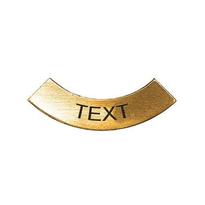 Half Circle Gold - Toggle Switch Tag Tab Labels Classic Car, Boat, Plane - Classic Gent