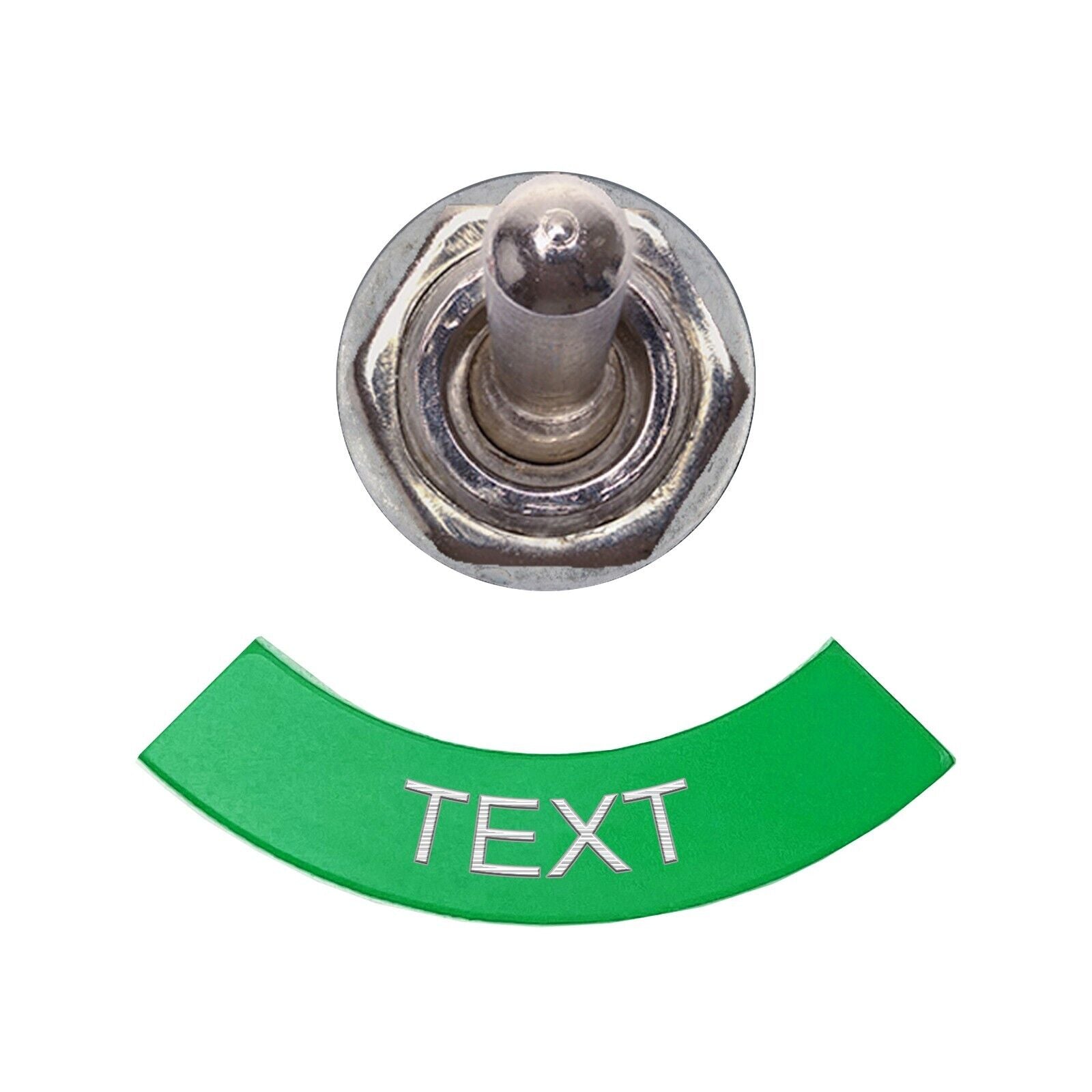 Half Circle Green- Toggle Switch Tag Tab Labels Classic Car Boat - Classic Gent