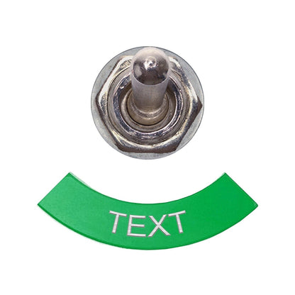 Half Circle Green- Toggle Switch Tag Tab Labels Classic Car Boat - Classic Gent