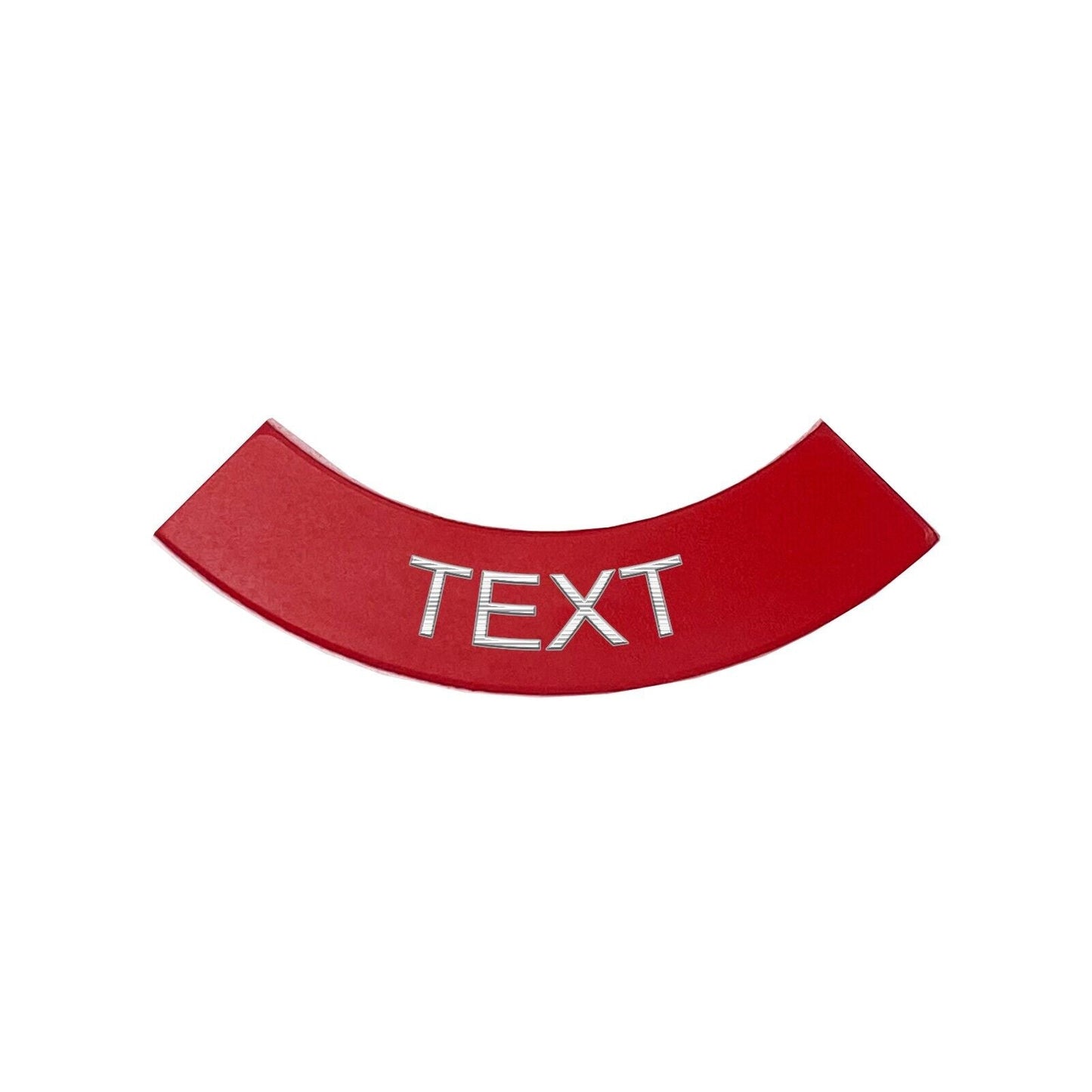 Half Circle White - Toggle Switch Tag Tab Labels Classic Car Boat - Classic Gent