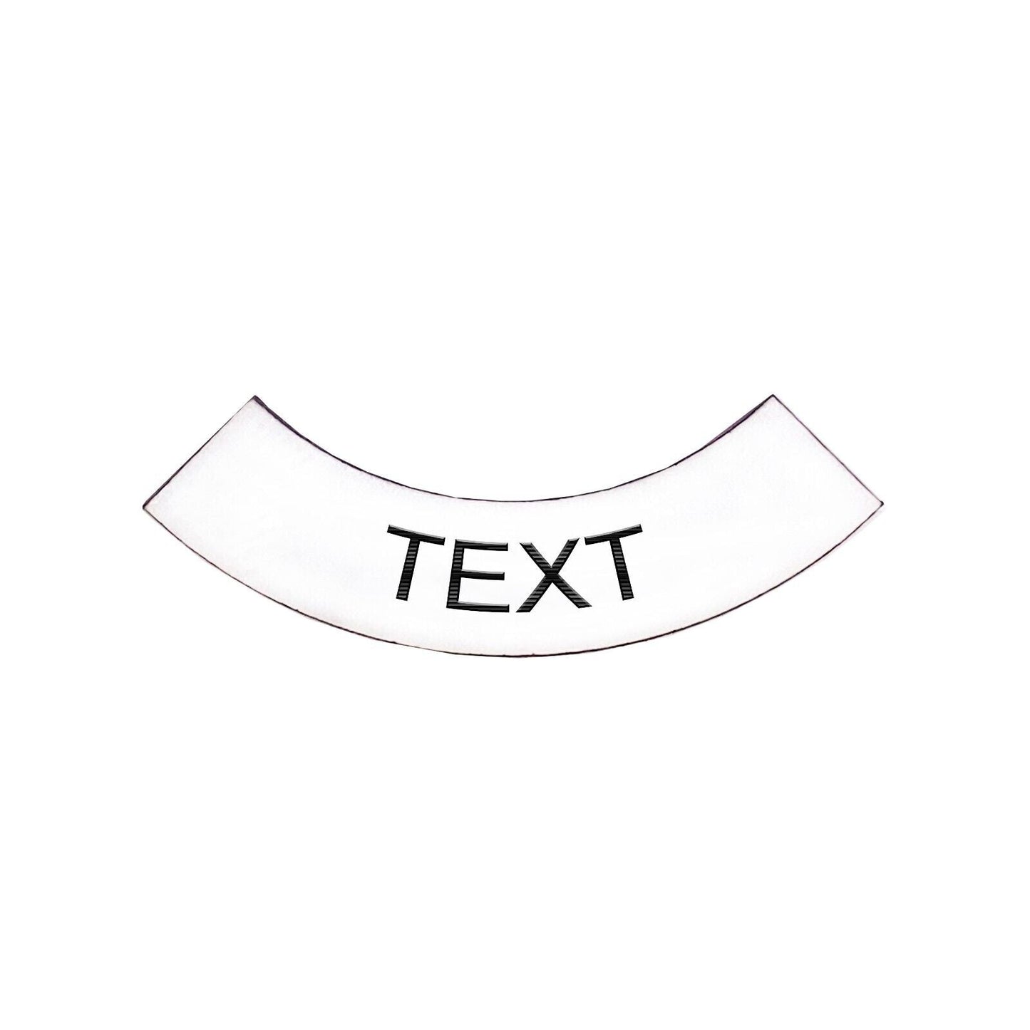 Half Circle White - Toggle Switch Tag Tab Labels Classic Car Boat - Classic Gent
