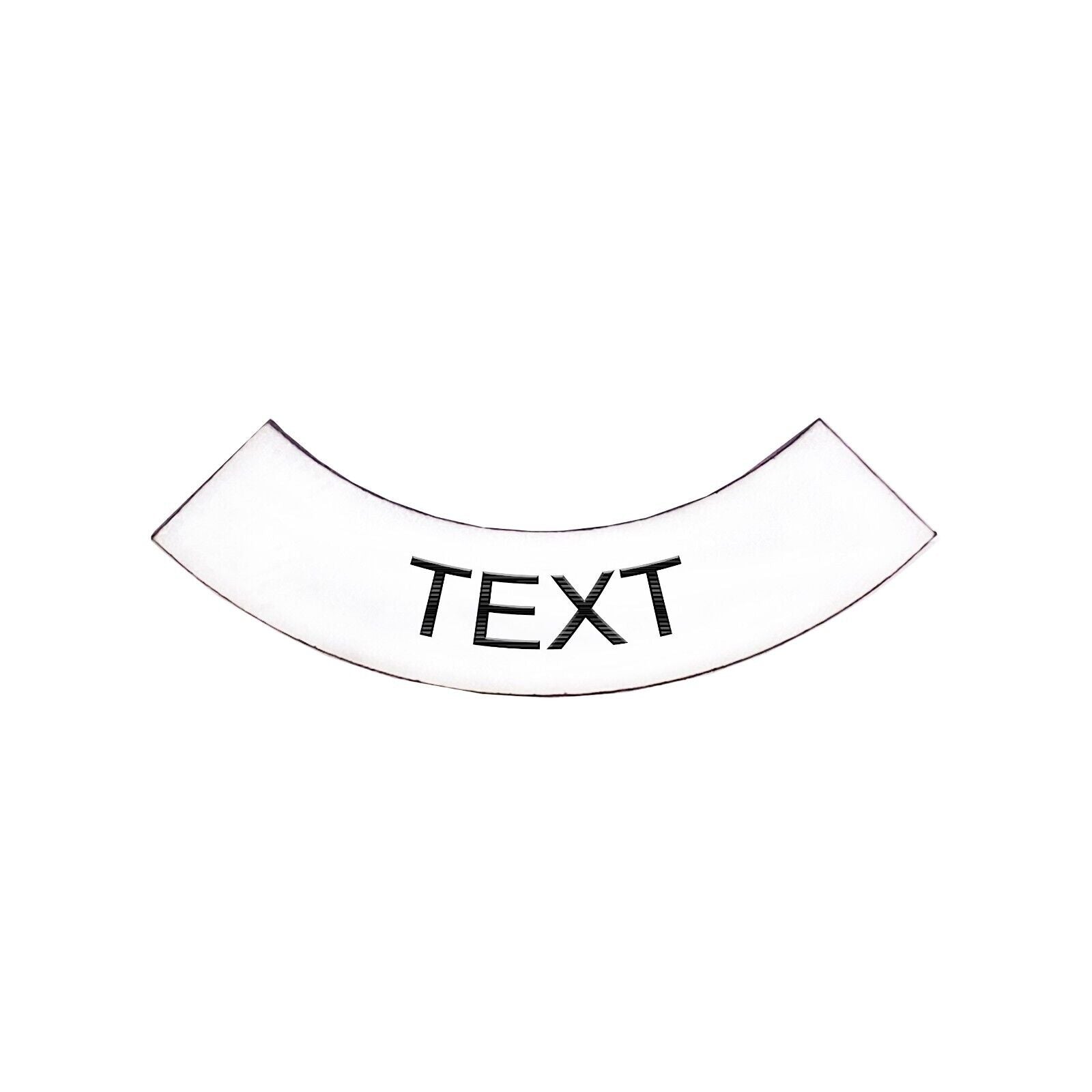Half Circle White - Toggle Switch Tag Tab Labels Classic Car Boat - Classic Gent