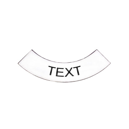 Half Circle White - Toggle Switch Tag Tab Labels Classic Car Boat - Classic Gent