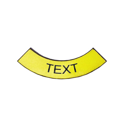Half Circle Yellow- Toggle Switch Tag Tab Labels Classic Car, Boat, Plane - Classic Gent