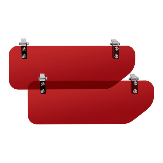 Red Sun Visor Half Curve Screens For Classic Cars - Classic Gent