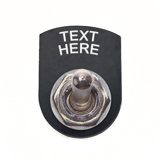 Text Above Black - Toggle Switch Tag Tab Labels Classic Car Boat - Classic Gent