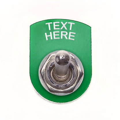 Text Above Green - Toggle Switch Tag Tab Labels Classic Car Boat - Classic Gent