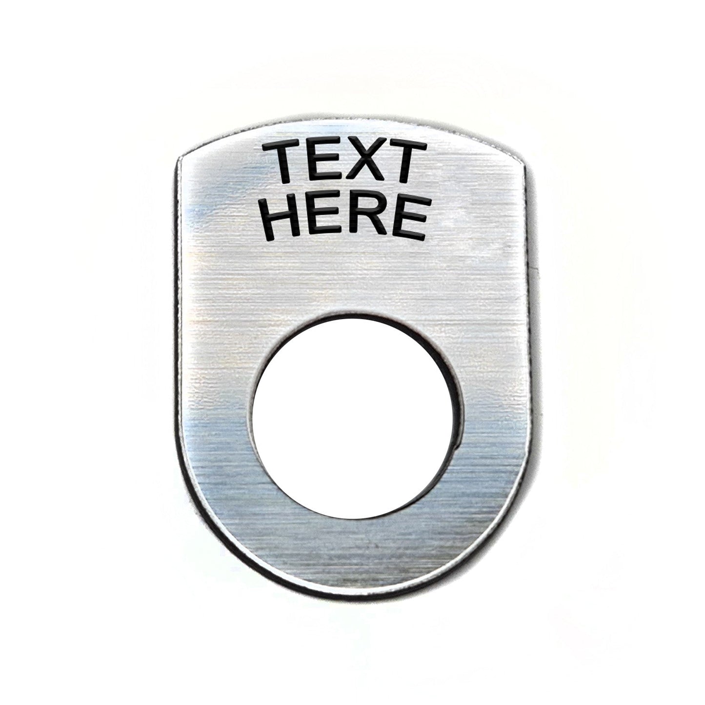 Text Above Silver - Toggle Switch Tag Tab Labels Classic Car Boat - Classic Gent