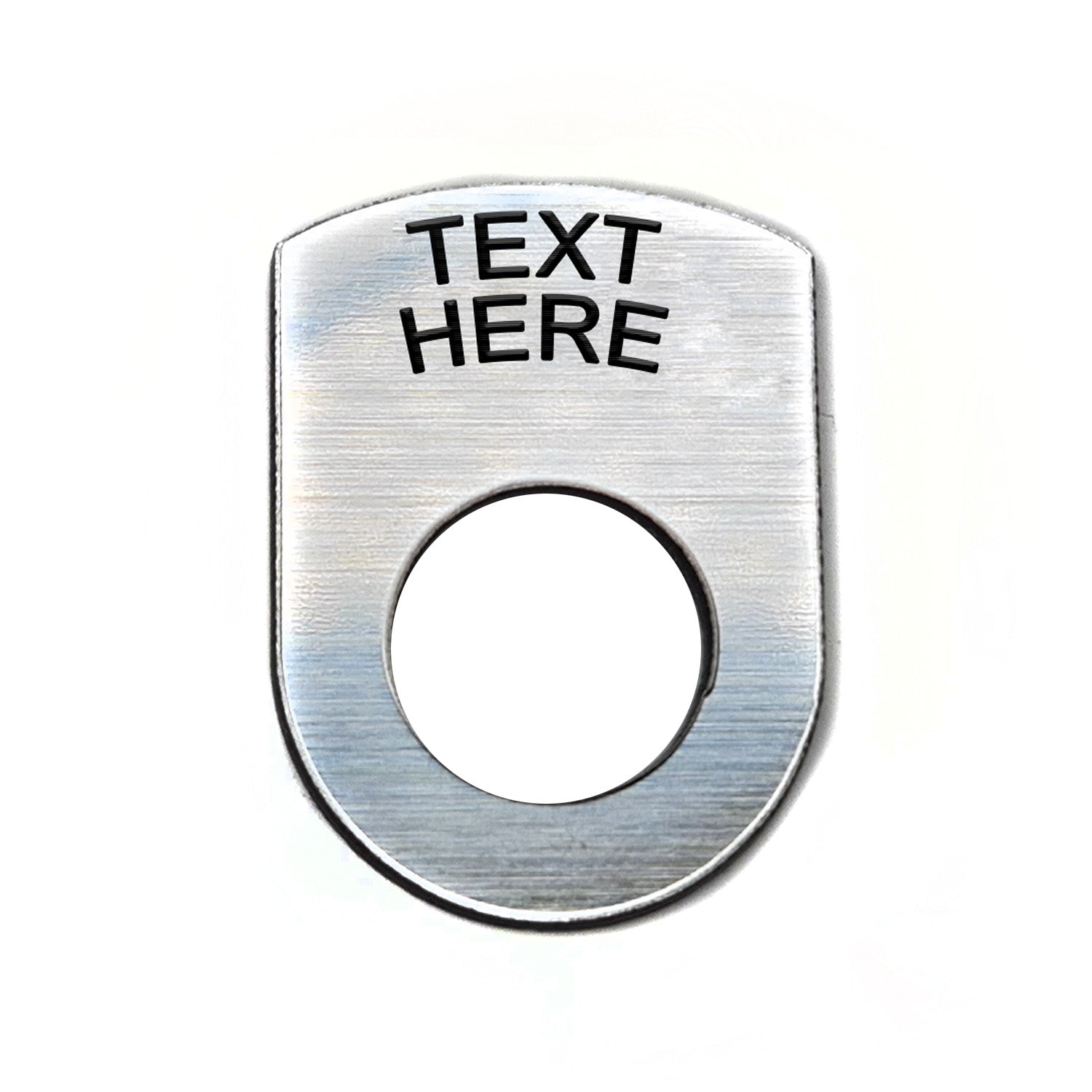 Text Above Silver - Toggle Switch Tag Tab Labels Classic Car Boat - Classic Gent