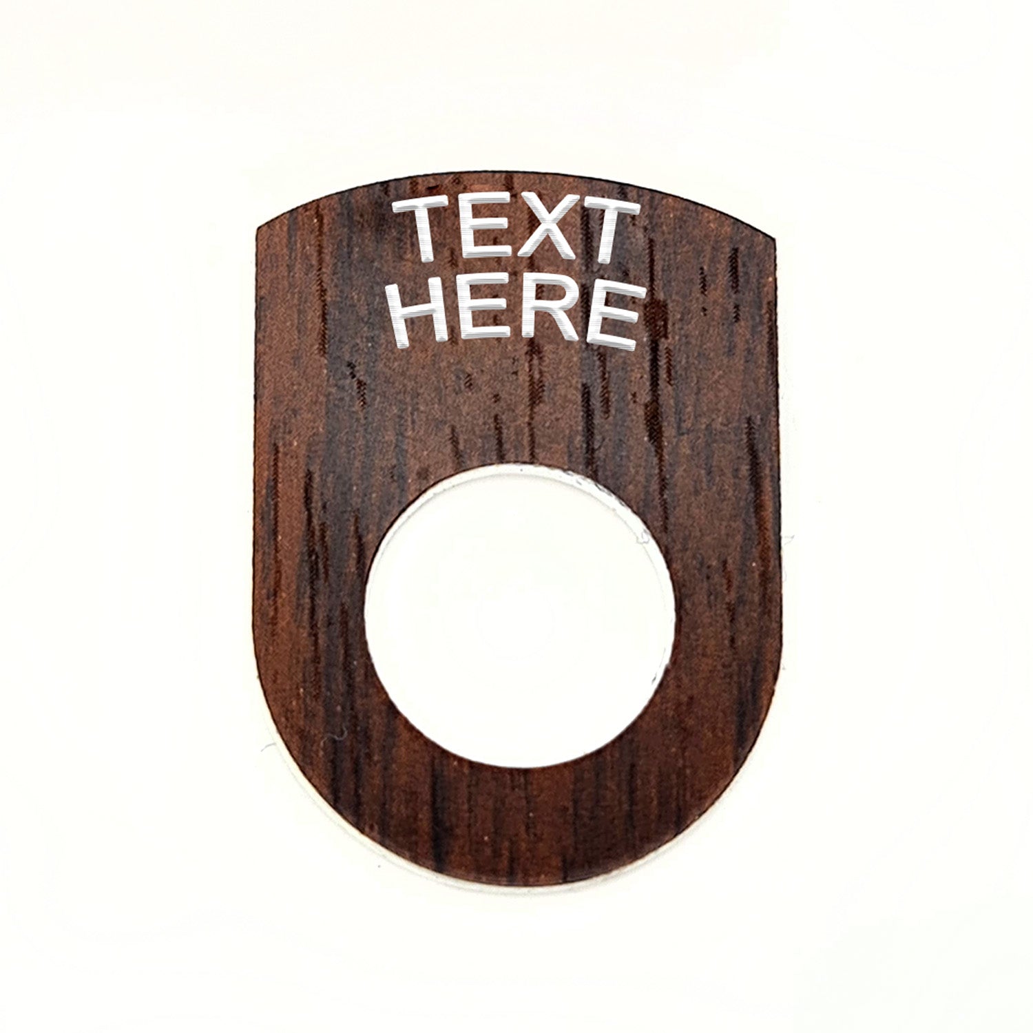 Text Above Walnut - Toggle Switch Tag Tab Labels Classic Car Boat - Classic Gent