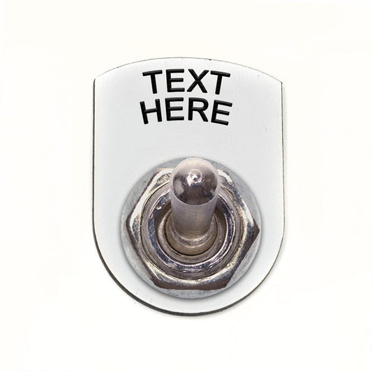 Text Above White - Toggle Switch Tag Tab Labels Classic Car Boat - Classic Gent