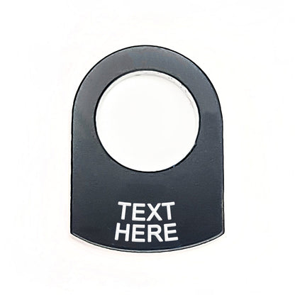 Text Below Black - Toggle Switch Tag Tab Labels Classic Car Boat - Classic Gent