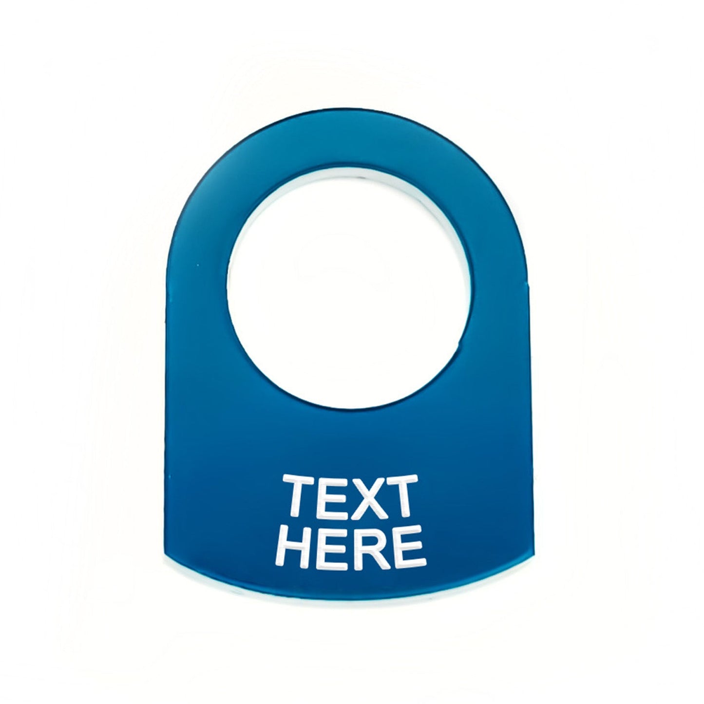 Text Below Blue - Toggle Switch Tag Tab Labels Classic Car Boat - Classic Gent