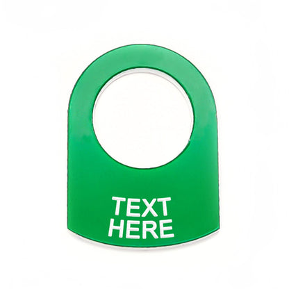 Text Below Green - Toggle Switch Tag Tab Labels Classic Car Boat - Classic Gent