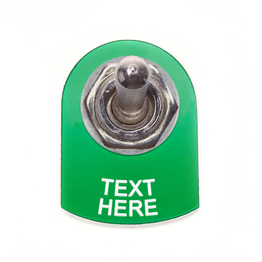 Text Below Green - Toggle Switch Tag Tab Labels Classic Car Boat - Classic Gent
