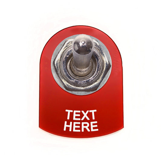 Text Below Red - Toggle Switch Tag Tab Labels Classic Car Boat - Classic Gent