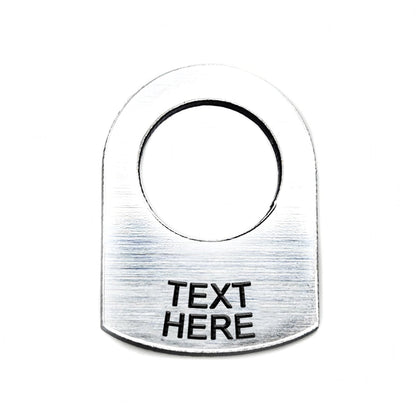 Text Below Silver - Toggle Switch Tag Tab Labels Classic Car Boat - Classic Gent