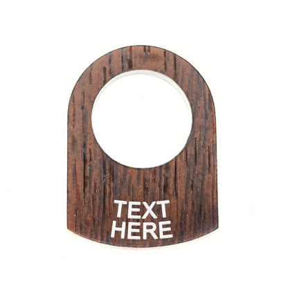 Text Below Walnut - Toggle Switch Tag Tab Labels Classic Car Boat - Classic Gent