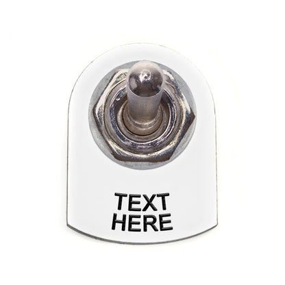 Text Below White - Toggle Switch Tag Tab Labels Classic Car Boat - Classic Gent